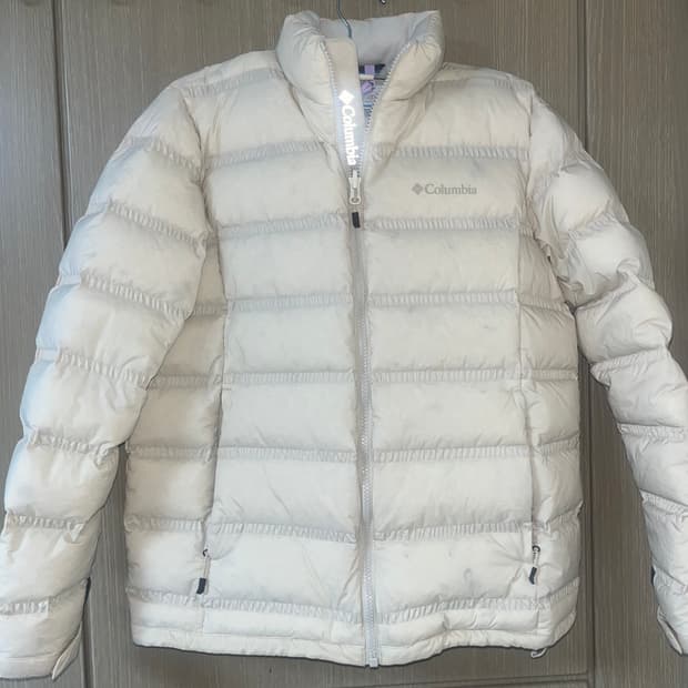 콜롬비아 경량패딩 베이지M