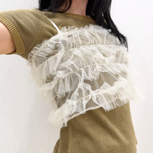 cloud frill cami