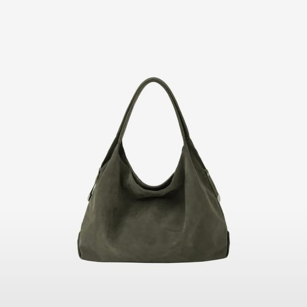 샌드뮤지엄 호보백 스웨이드 그린