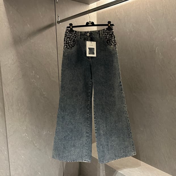 샤넬 25 공방 컬렉션 데님 팬츠