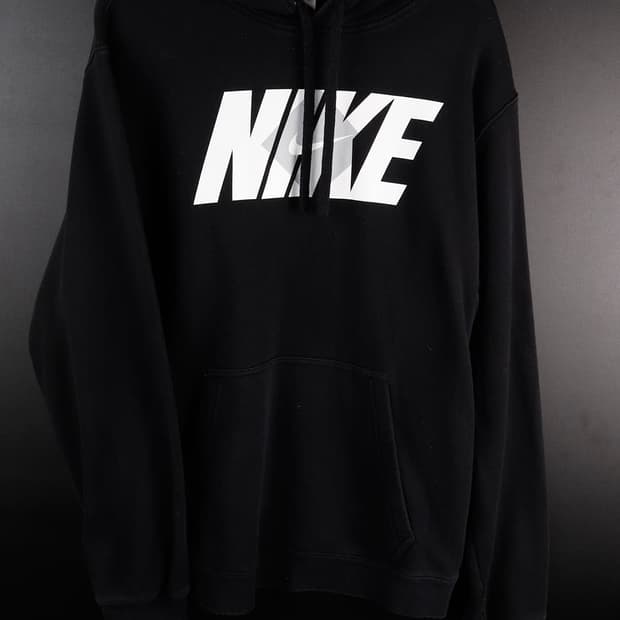 나이키 블랙 빅로고 후드