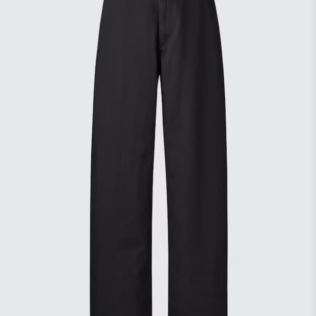 유니클로 와이드핏치노팬츠 긴기장 82