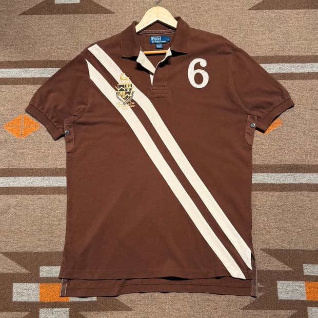 폴로랄프로렌 00s 크레스트 반팔 카라티 L