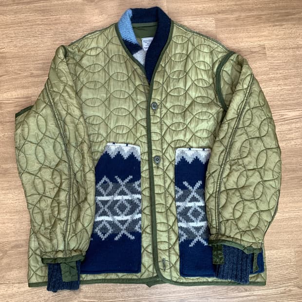 올리언스 스토어 밀리터리 퀼티드 라이너 자켓