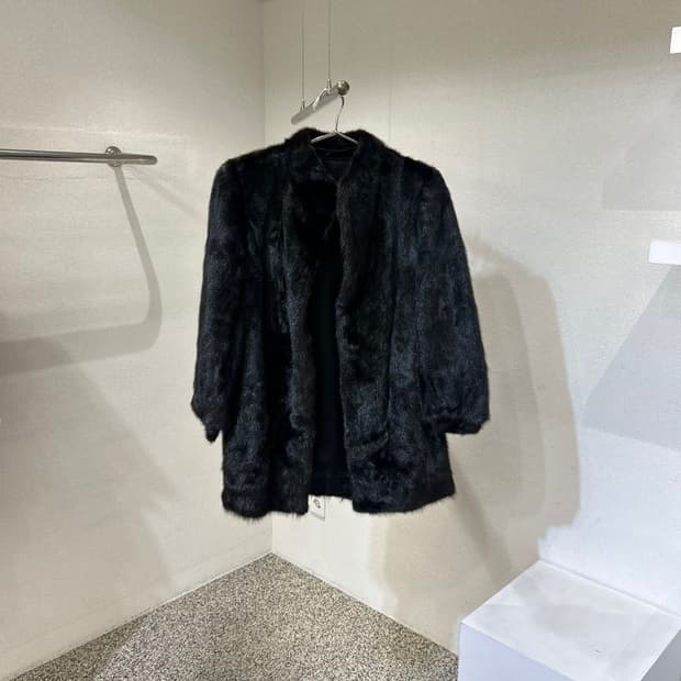 밍크 하프 코트