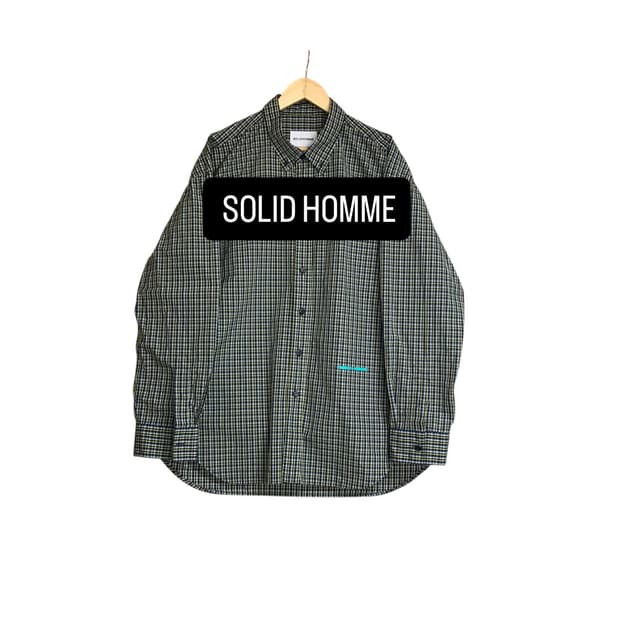 솔리드옴므 데일리 체크셔츠