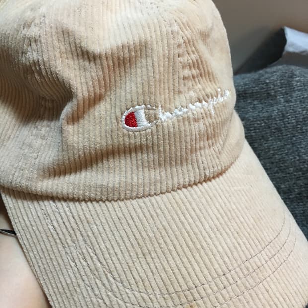 일본 빈티지 챔피온 골덴 볼캡