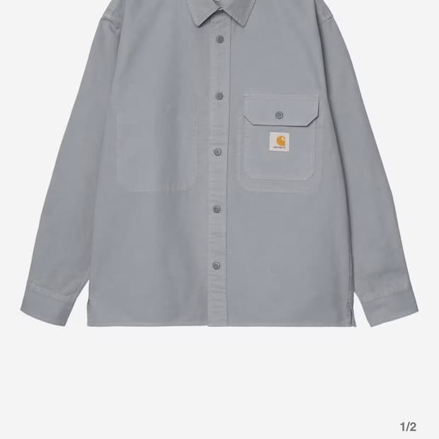 칼하트 WIP 레노 셔츠 자켓 _ 그레이