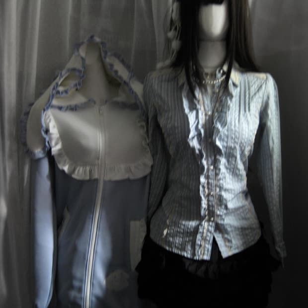 Axes femme blouse 엑시즈팜 스트라이프 블라우스