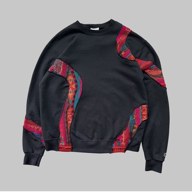 knit pattern sweatshirt no.1