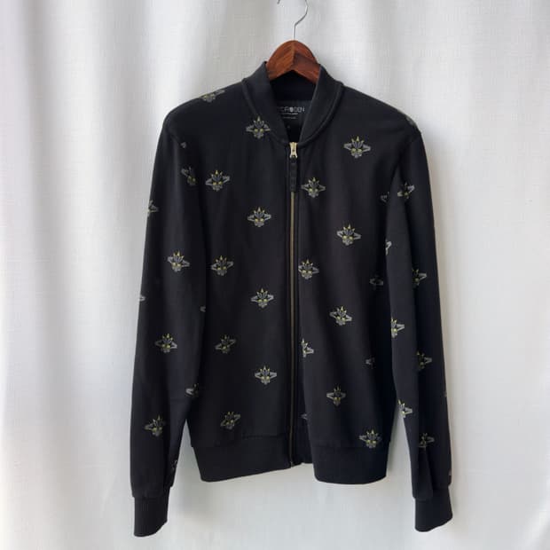 하이드로겐 로봇 스컬 프린팅 블루종 블랙 L