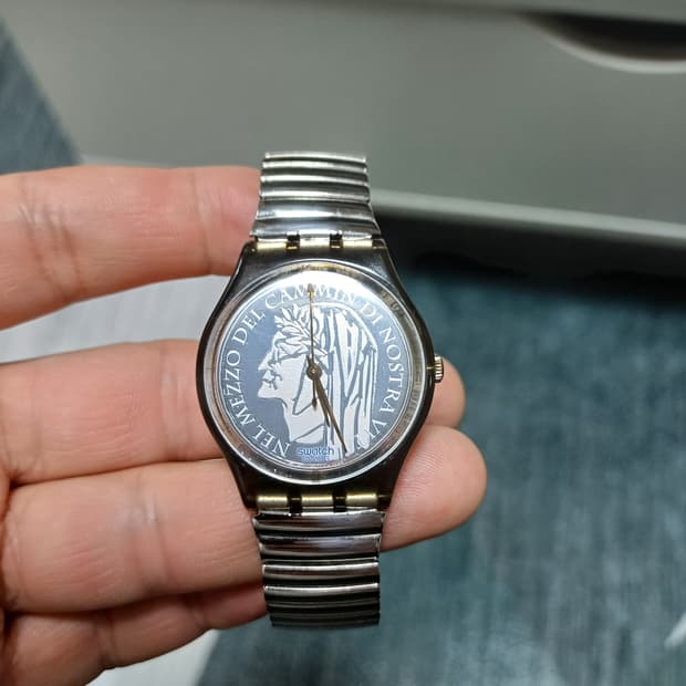 스와치 클리어 빈티지시계 