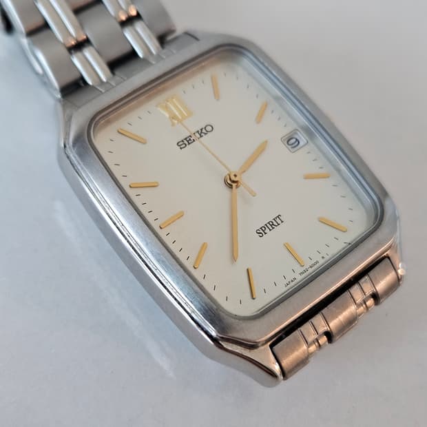 빈티지 세이코 스피릿 사각 메탈
