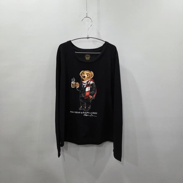 폴로랄프로렌 키즈 폴로베어 프린팅 롱슬리브 L/12/14