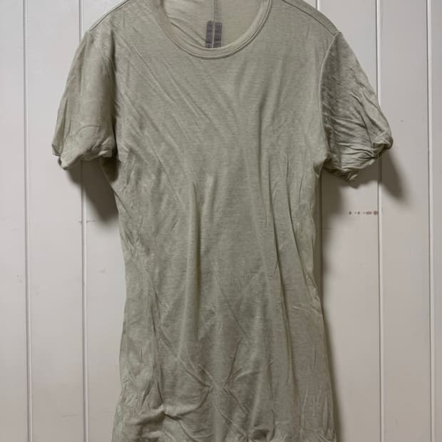 릭오웬스 더블 숏 슬리브 티셔츠 pearl s사이즈