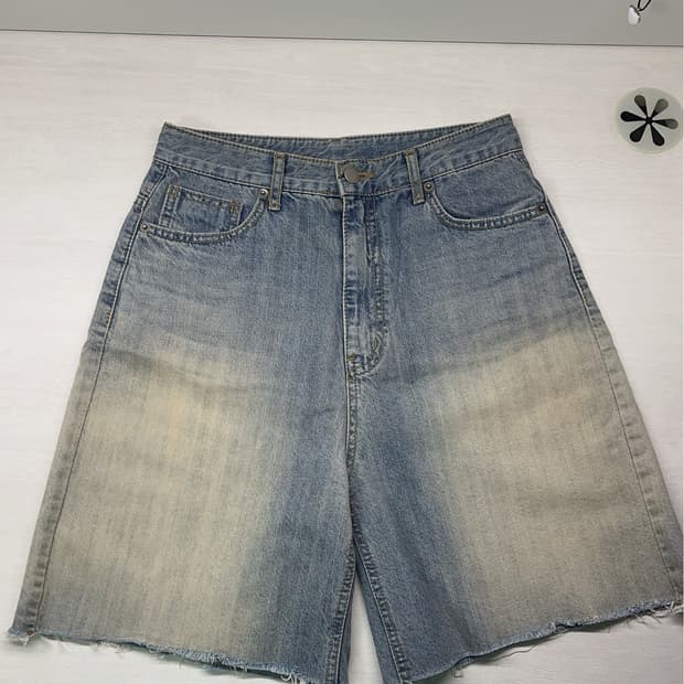 워싱 청반바지