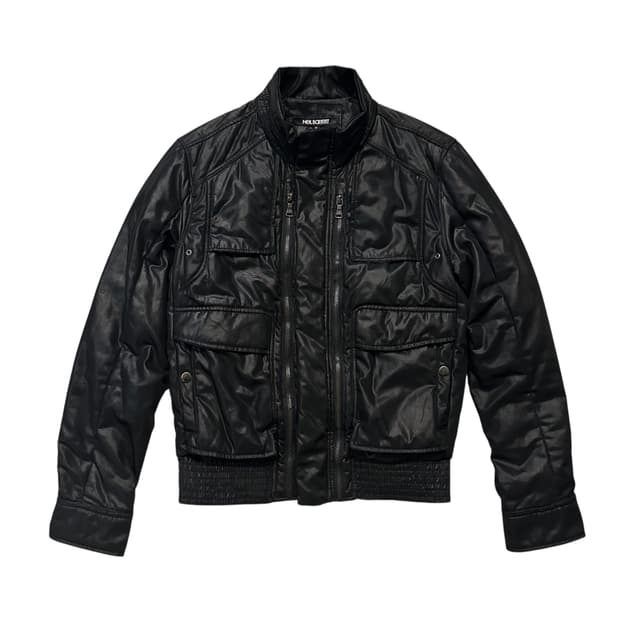 닐바렛 Neil Barrett 멀티 지퍼 글로시 자켓