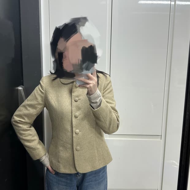 빈티지 여성 울자켓