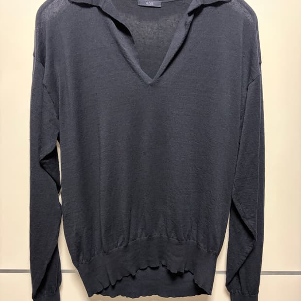 일레브 Yleve 25ss 린넨 코튼 스키퍼 navy