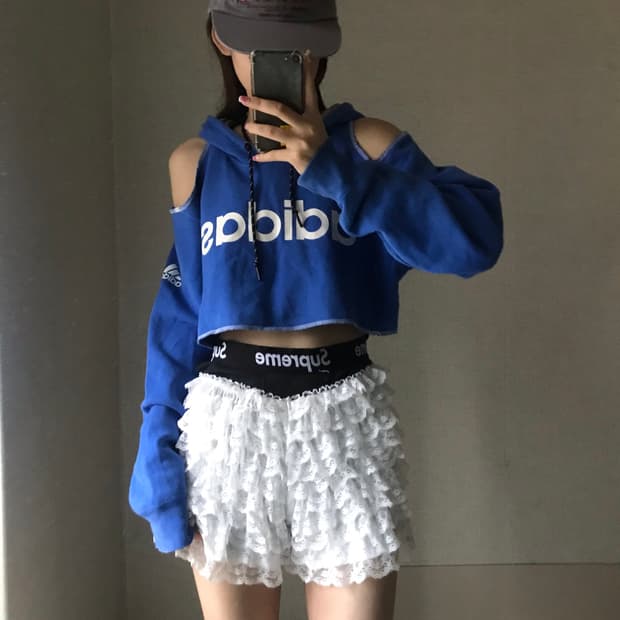 아디다스 커스텀 후드티