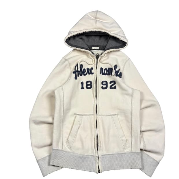 아베크롬비 오트밀컬러 후드집업