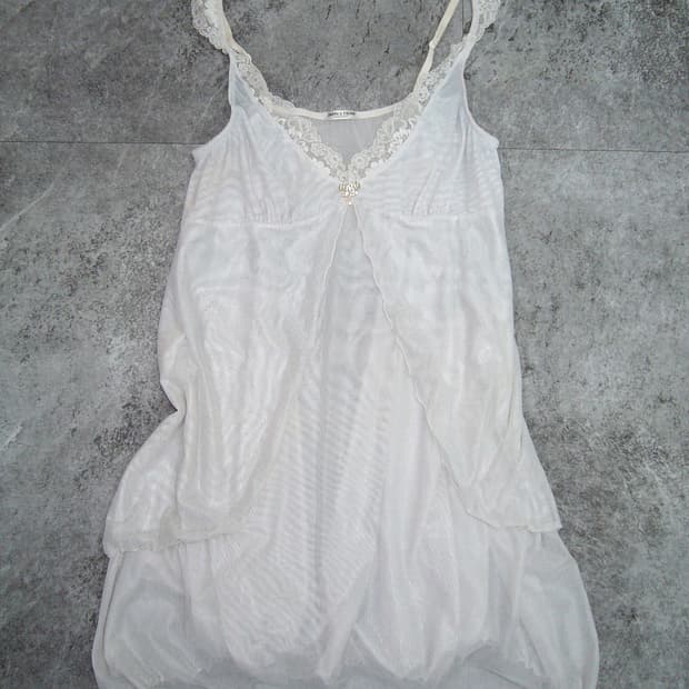 JEMES DEAN White Slip Dress