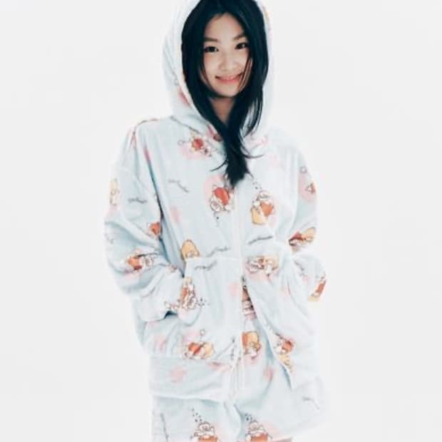 유희 리틀트윈스타 후드집업 세트 스카이블루