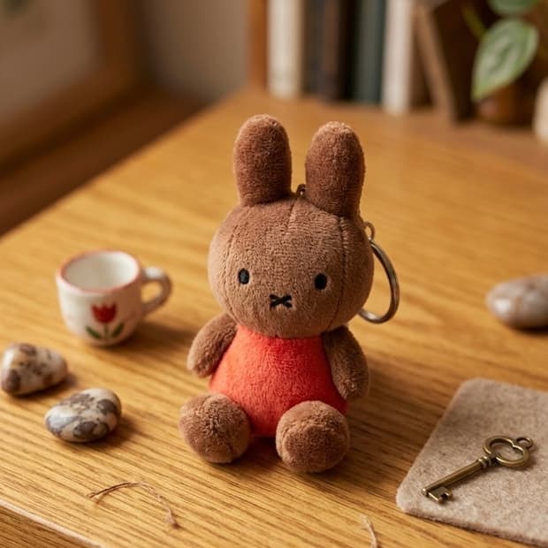 🧸미피 브라운 멜빵 인형키링🧸