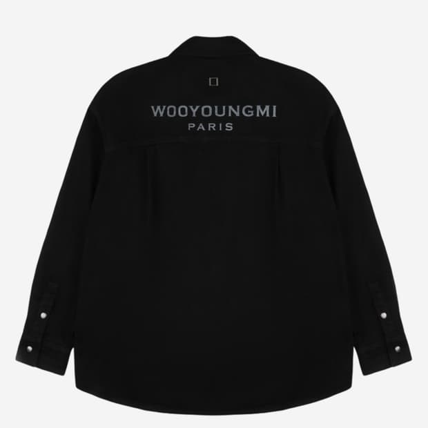 우영미 데님 백로고 셔츠 판매합니다