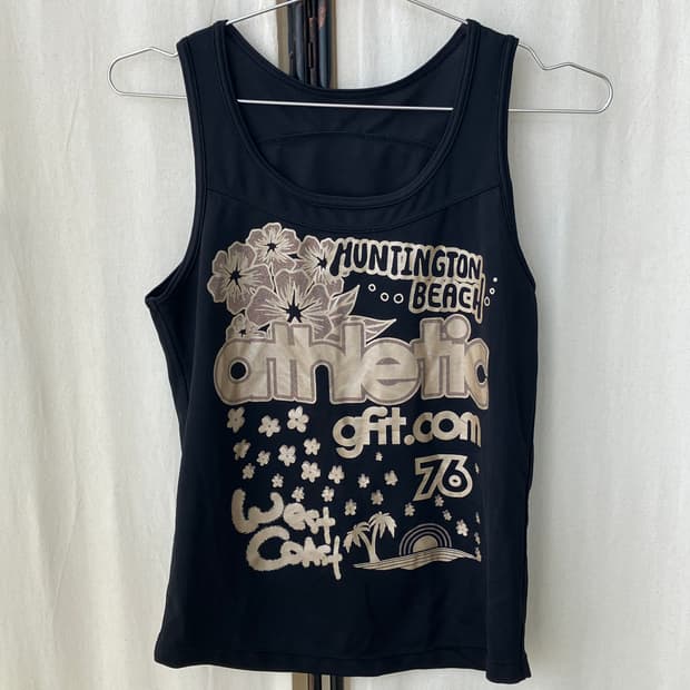 black flower twinkle sleeveless