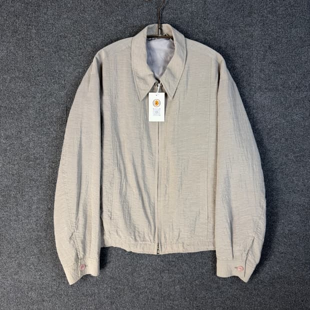 쿠어 크링클 블루종자켓