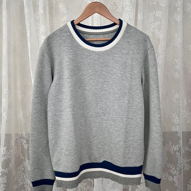 100) 시스템옴므 네오프렌 맨투맨 그레이