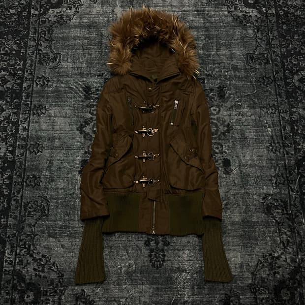 Sly 00s archive trimming fur military ja