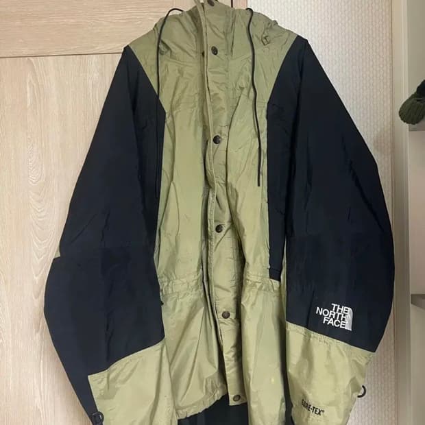 90s 빈티지 노스페이스 고어텍스 카키 바람막이 자켓 슈노원판 나이키