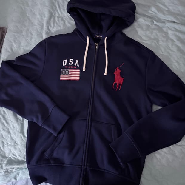 폴로 빅포니 usa 후드집업 