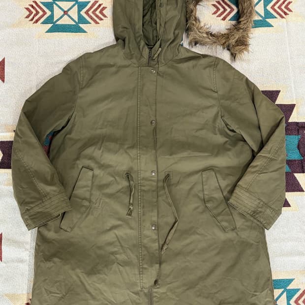 GU Quilted mod parka / 밀리터리 야상 모드 파카