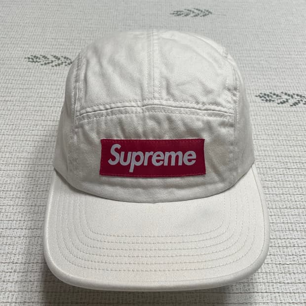 슈프림 워시드 치노 트윌 캠프캡  화이트