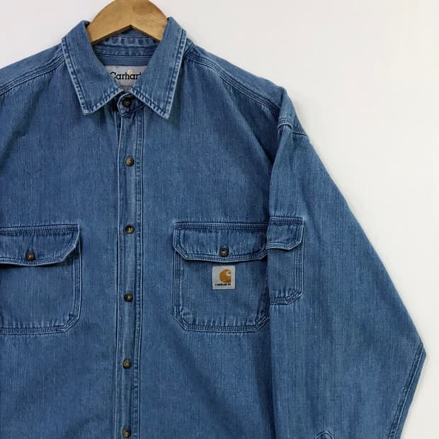 105 칼하트 데님 워크 셔츠