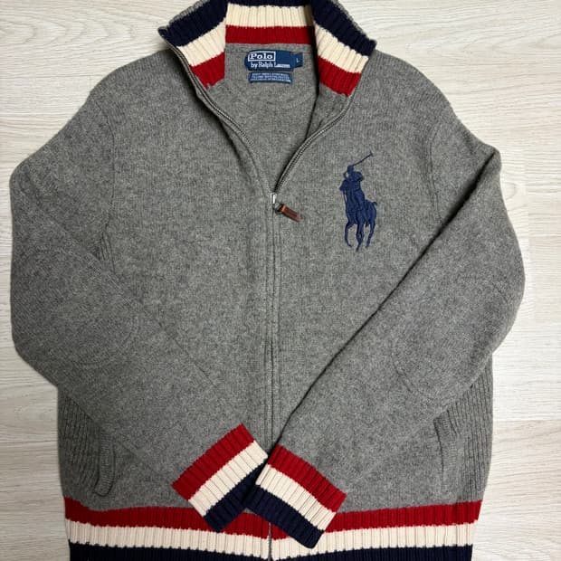 폴로 빅포니 투웨이 니트집업