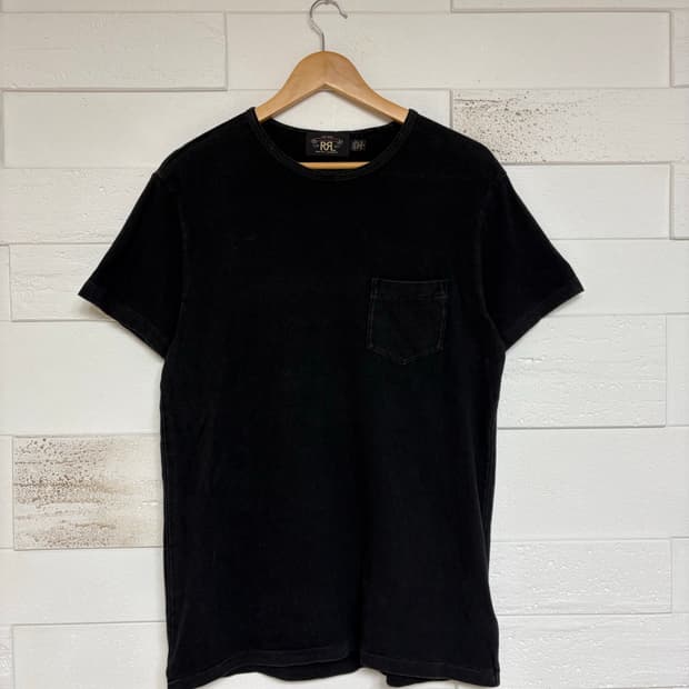 RRL 블랙 포켓 반팔