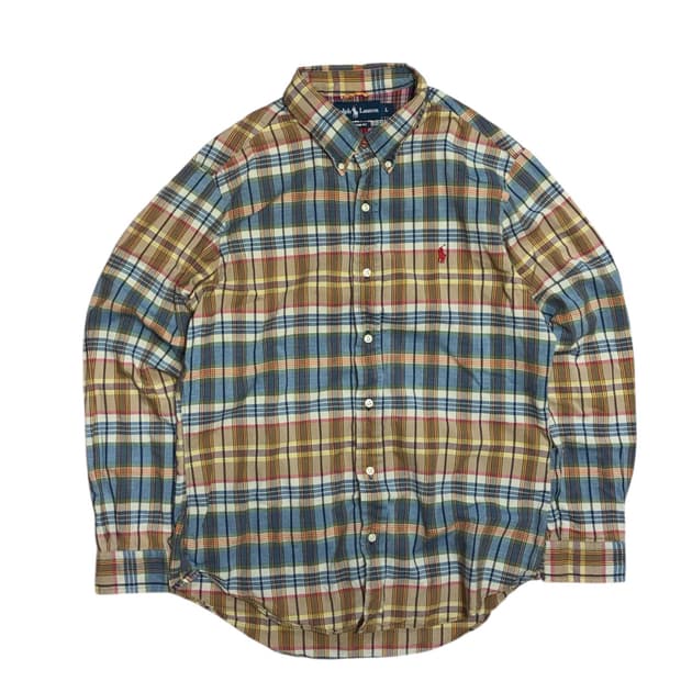 폴로 랄프로렌 체크 패턴 컨트리 셔츠