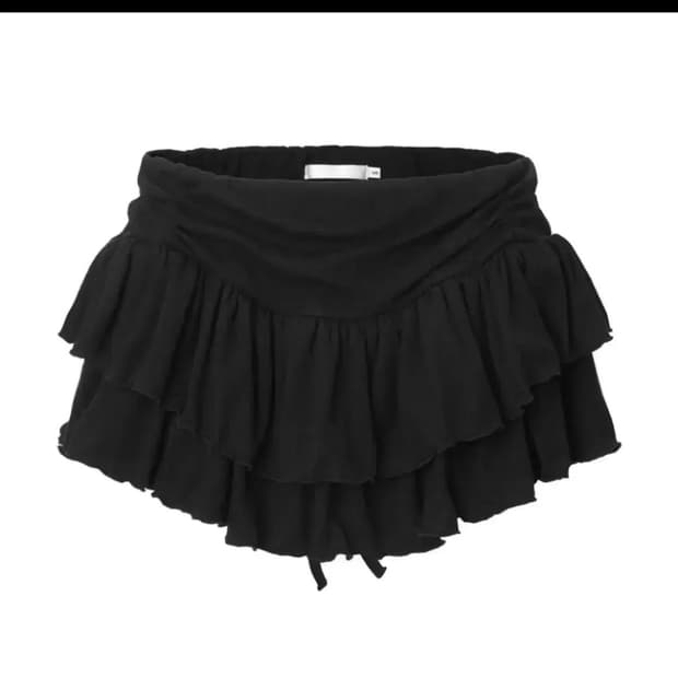 쓰리타임즈 시나몬 스커트 블랙