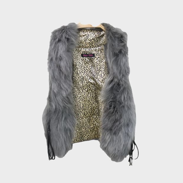 ROSY PINK 페이크 퍼 베스트 61029