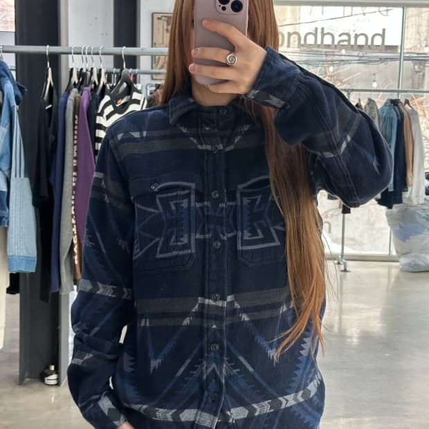 폴로랄프로렌 90s 네이티브 플란넬 셔츠 