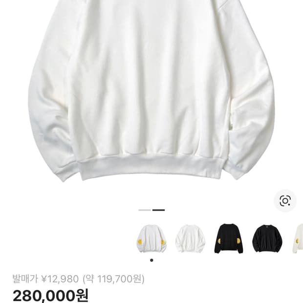 캐피탈 스마일 패치 스웻