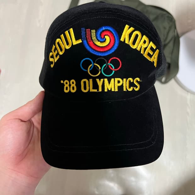 88서울올림픽 벨벳 메쉬볼캡