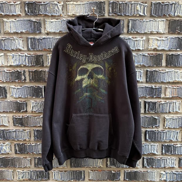 할리데이비슨 스컬 후디