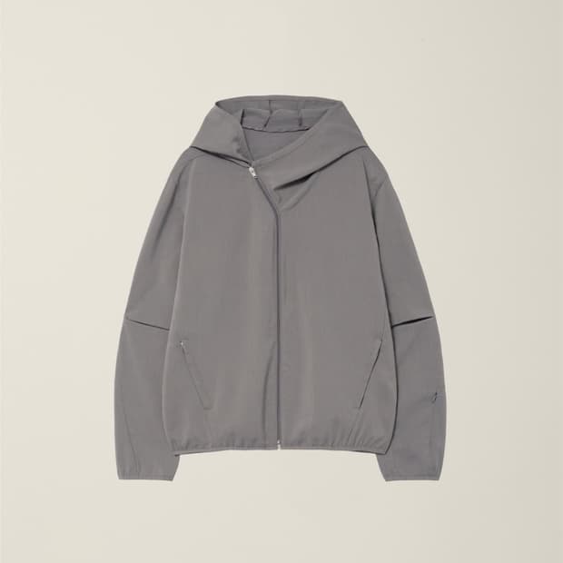 ee 컷아웃 후디드 집 자켓