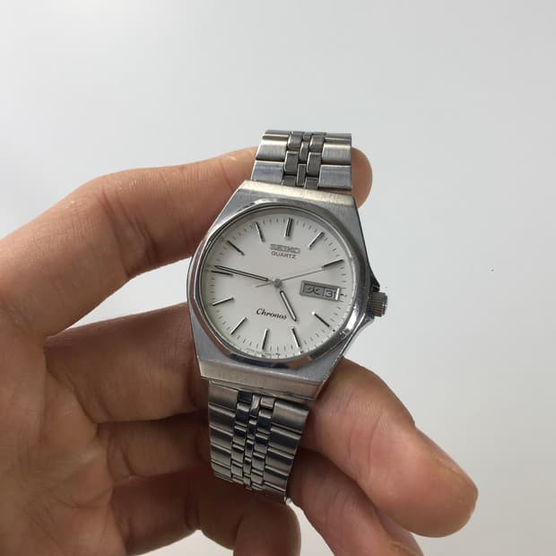 80s seiko chronos day-date quartz