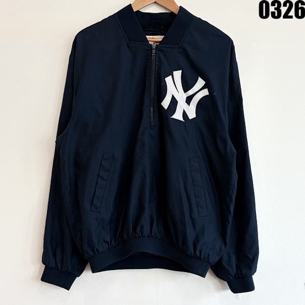 마제스틱 MLB 뉴욕 양키스 풀오버 바람막이 자켓 M 0326 